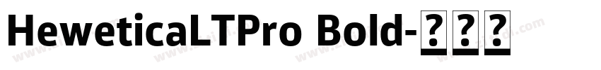 HeweticaLTPro Bold字体转换